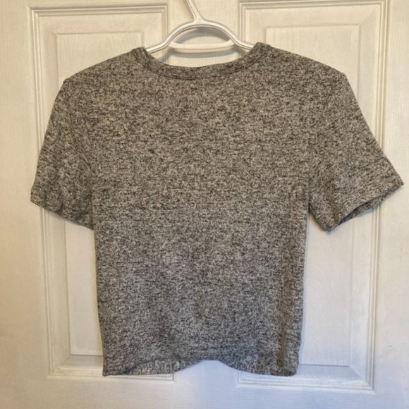 Women's short sleeved crop top sweater - Picture 4 of 4